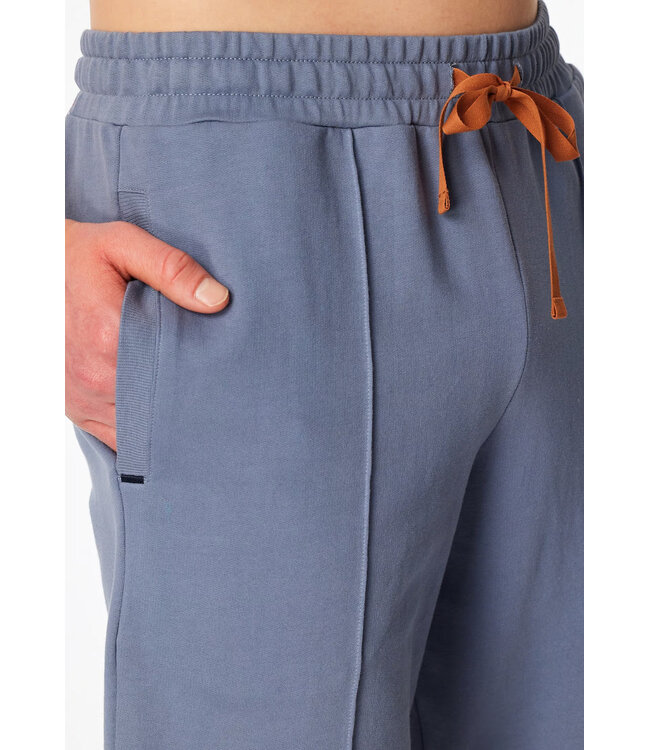Schiesser Homewear Short Set Men Blue Grey