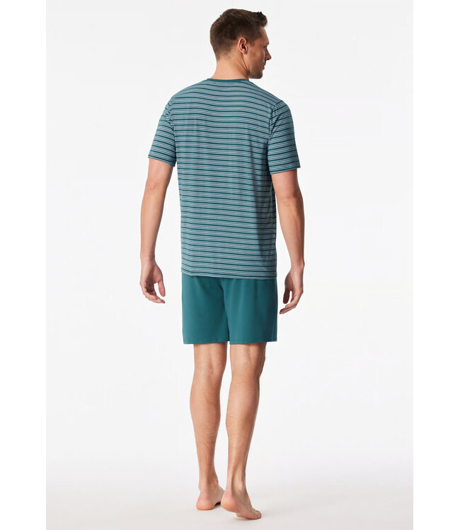 Schiesser Pyjama Short Set Long Life Soft Green