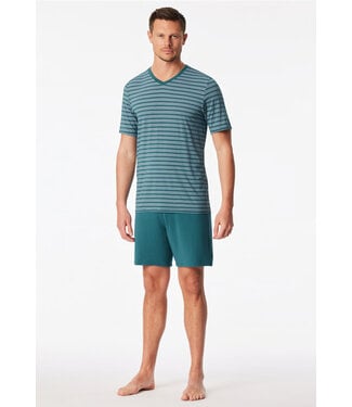 Schiesser Pyjama Short Set Long Life Soft Green