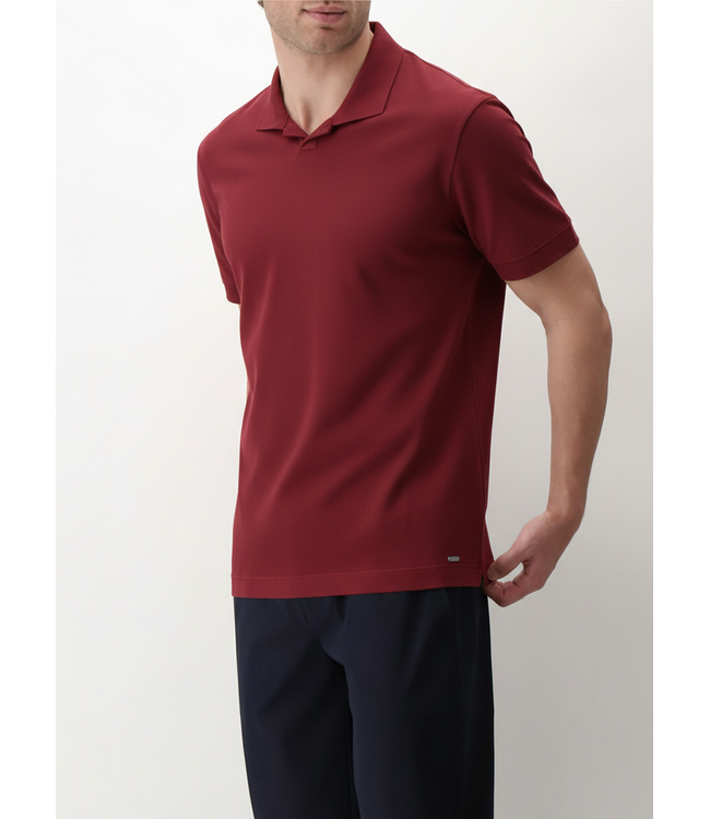 Perofil Polo Shirt Cotton Fresh Sangria