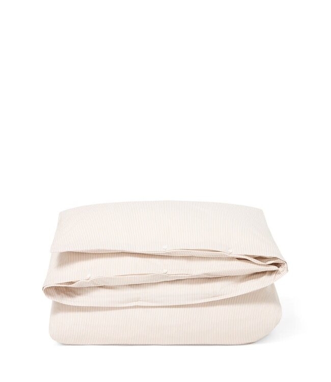 Lexington Company Striped Satin 200TC Dekbedovertrek Beige/White