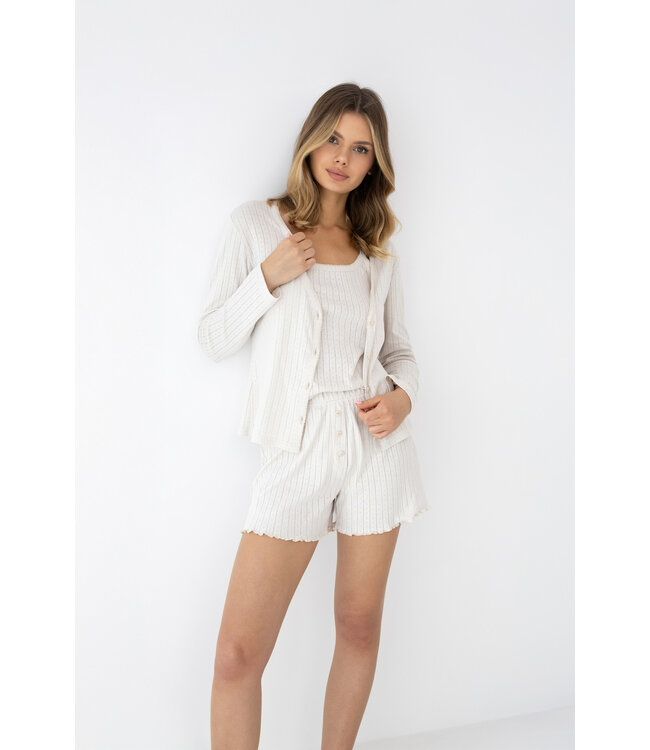 Sensis Jaylani 3 Piece Pyjama Set Off- White