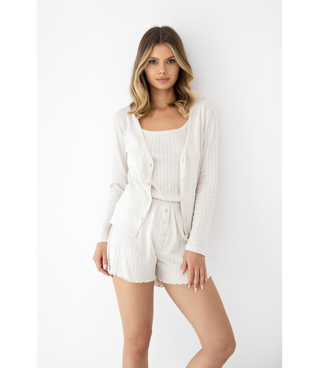 Sensis Jaylani 3 Piece Pyjama Set Off- White