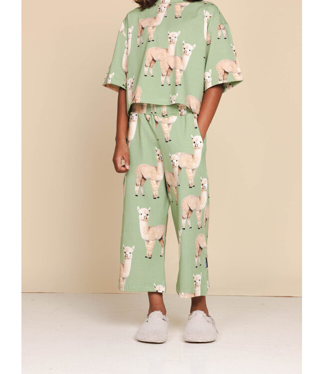 Snurk Alpaca Meadow Cropped T-Shirt Kids