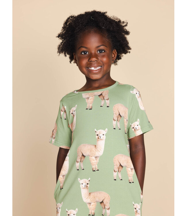Snurk Alpaca Meadow T-Shirt Dress Kids