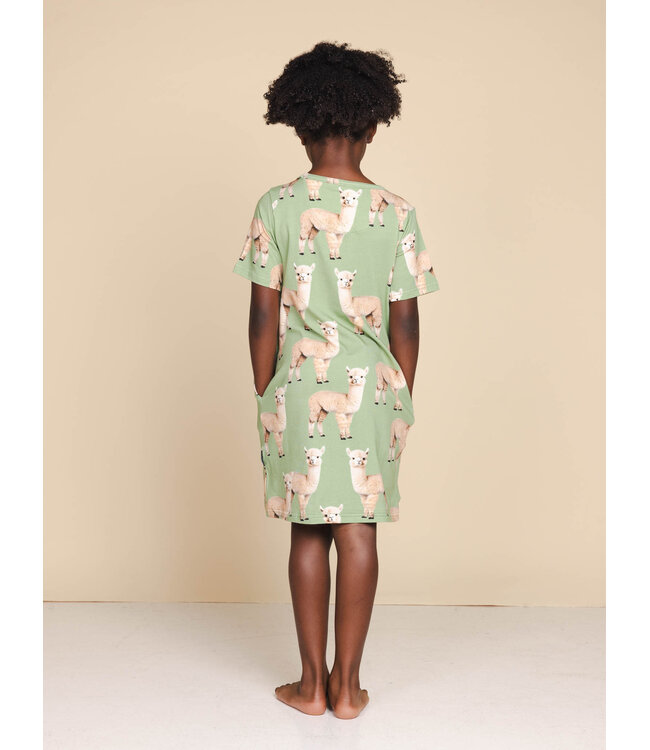Snurk Alpaca Meadow T-Shirt Dress Kids