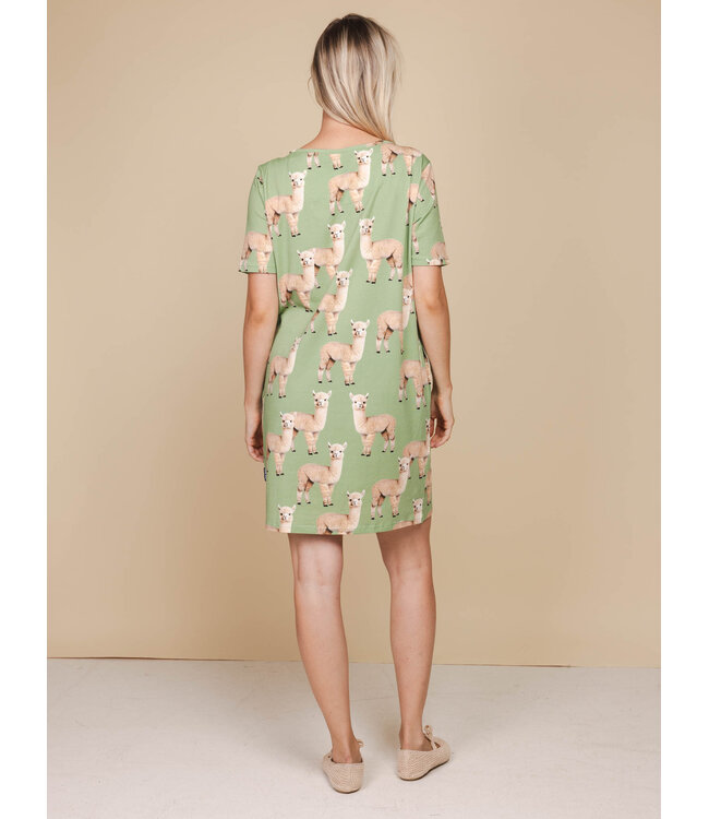 Snurk Alpaca Meadow T-Shirt Dress Women