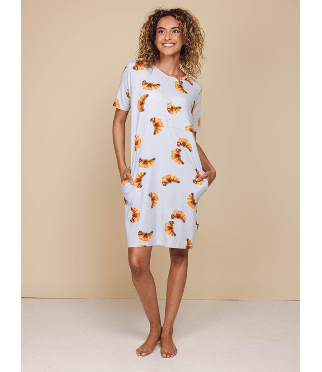 Snurk Croissants T-Shirt Dress Women