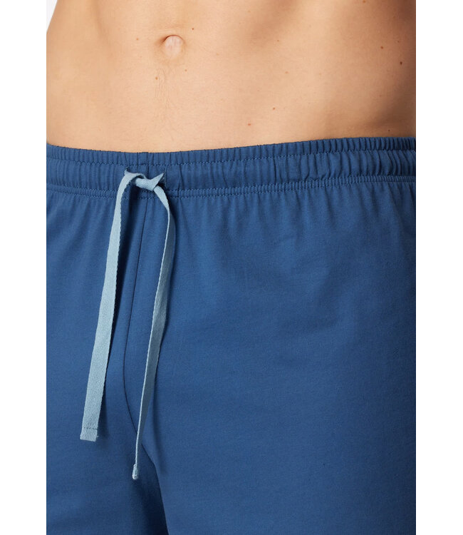 Schiesser Pyjama Men Short Set Pacific Blue