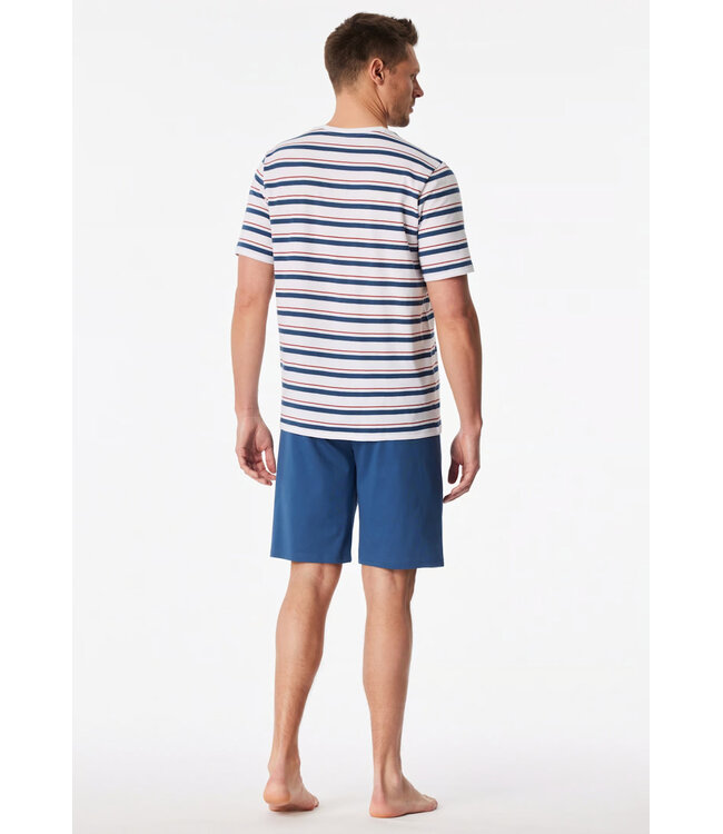 Schiesser Pyjama Men Short Set White