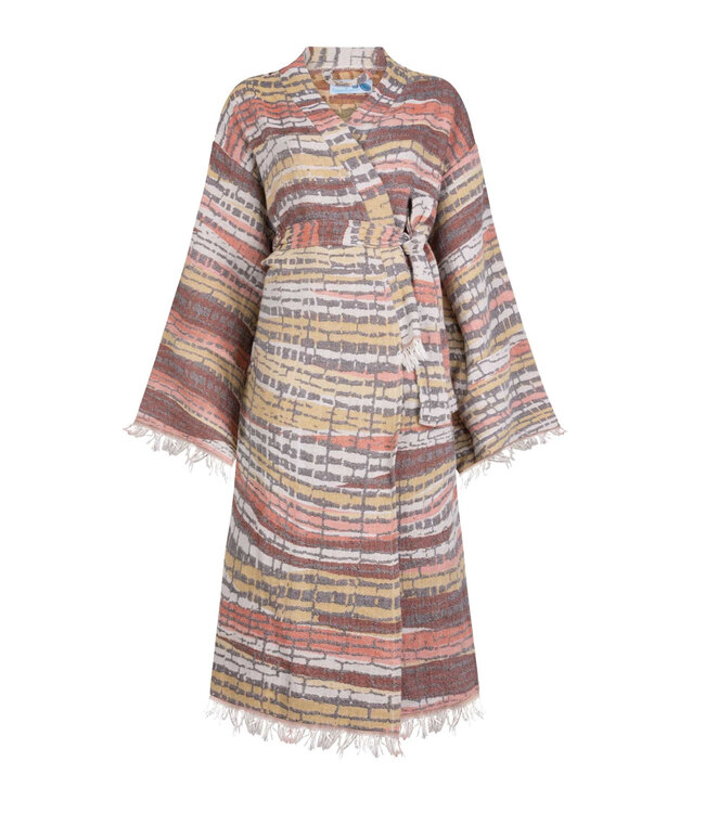 Zus en Zomer Bathrobe Kimono Elif Bordeaux