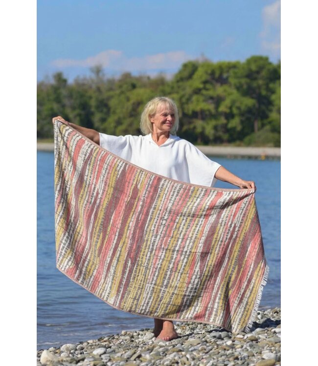 Zus en Zomer Hammam Towel Elif Bordeaux