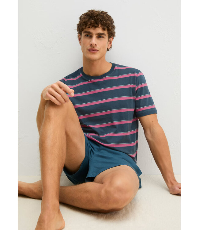 Marc o polo Pyjama Short Set Blue Orion Stripe