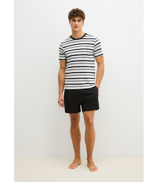 Marc o polo Pyjama Short Set Black Stripe