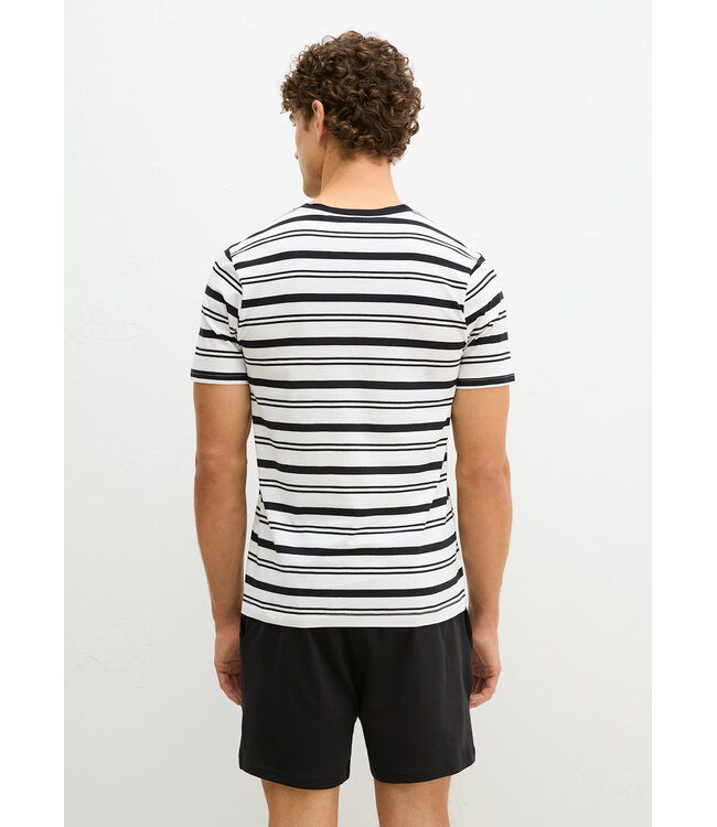 Marc o polo Pyjama Short Set Black Stripe