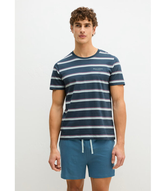 Marc o polo Pyjama Short Set  Blue/Pink Stripe