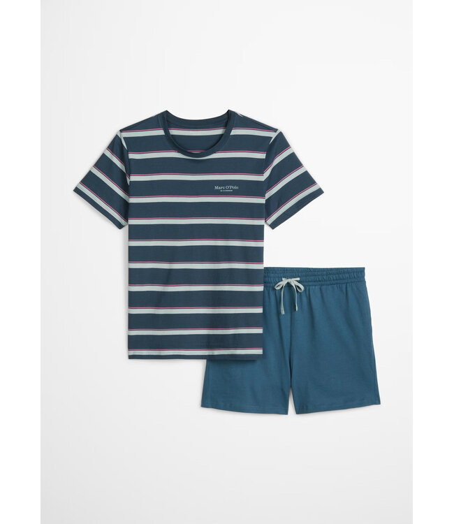 Marc o polo Pyjama Short Set  Blue/Pink Stripe