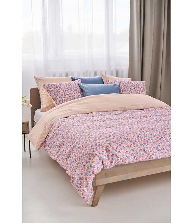 Nomo Lina Fien Double Glamm Satijn Dekbedovertrek  Blue