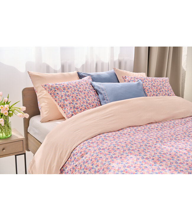 Nomo Lina Fien Double Glamm Satijn Dekbedovertrek  Blue