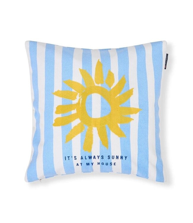 Lexington Company Printed Stripe Summer Organic Cotton Pillow Cover