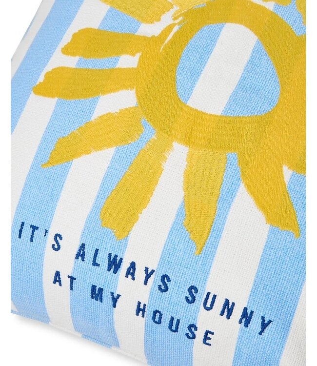 Lexington Company Printed Stripe Summer Organic Cotton Pillow Cover