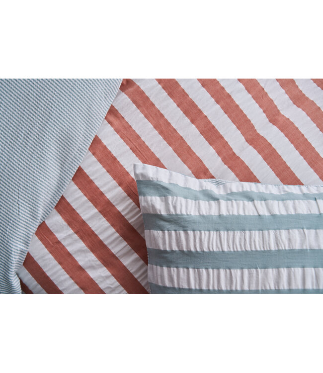 Nomo Theodora Seersucker Dekbedovertrek  Jade