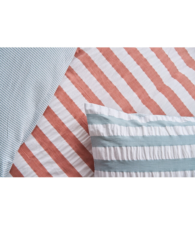 Nomo Theodora Seersucker Dekbedovertrek Beach