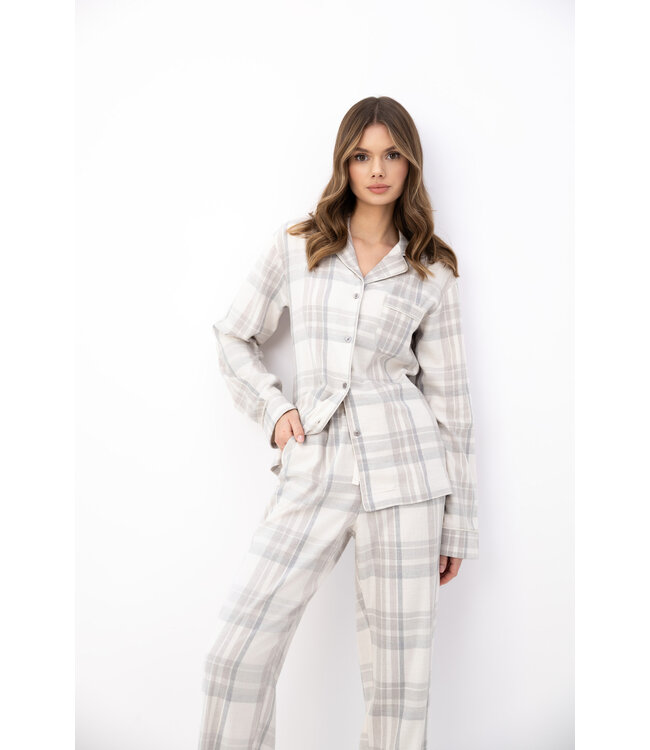 Adora Soft Pyjama Grey/White