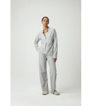 Pluto Izzie Pyjama Grey Chine Stripe