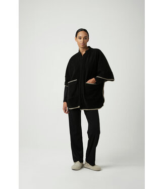 Pluto Quenza Homewear Coat Black/Beige