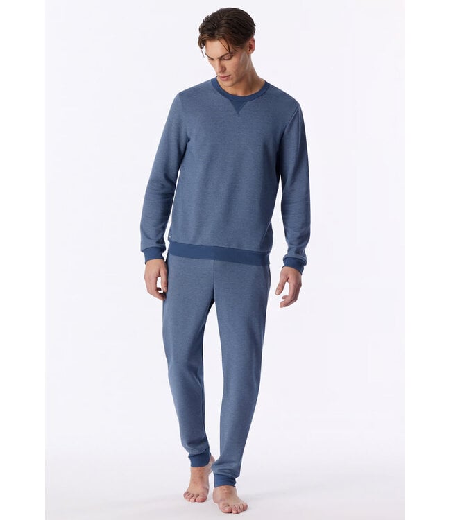 Schiesser Homewear Set Heren Faded Denim