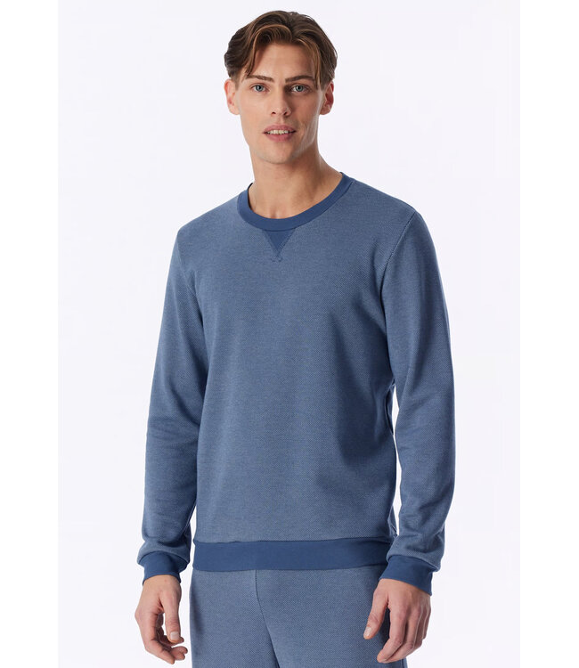 Schiesser Homewear Set Heren Faded Denim