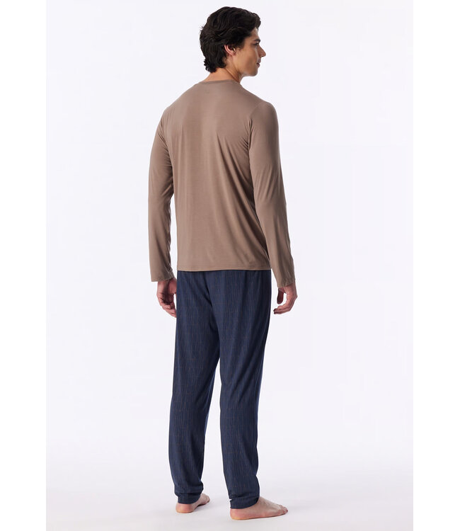 Schiesser Pyjama Heren Bright Taupe
