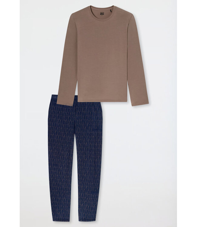 Schiesser Pyjama Heren Bright Taupe