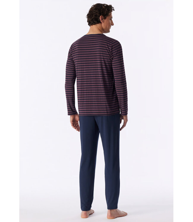 Schiesser Pyjama Heren Deep Sea Blue