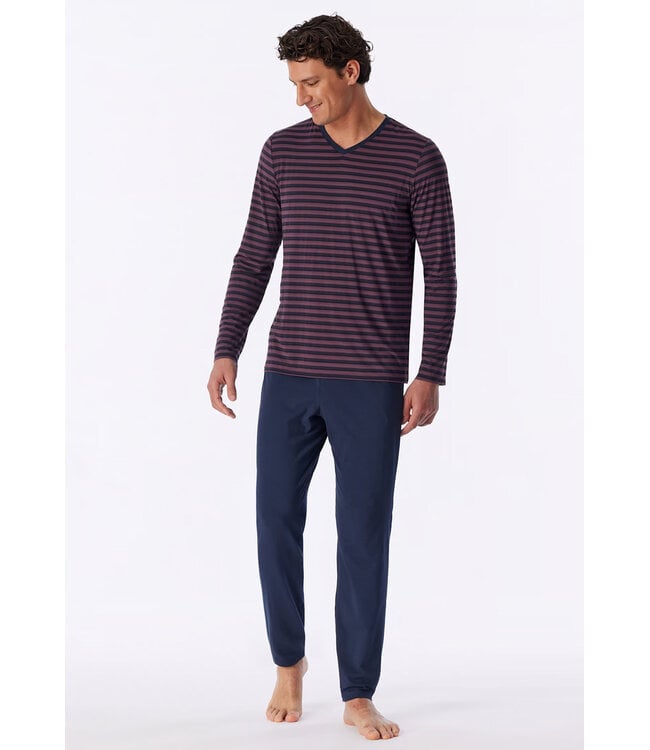 Schiesser Pyjama Heren Deep Sea Blue