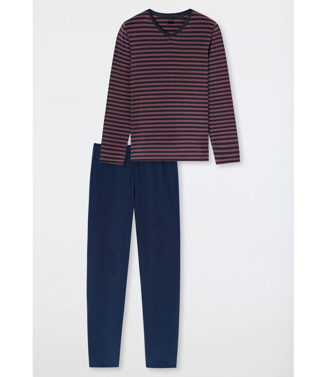 Schiesser Pyjama Heren Deep Sea Blue