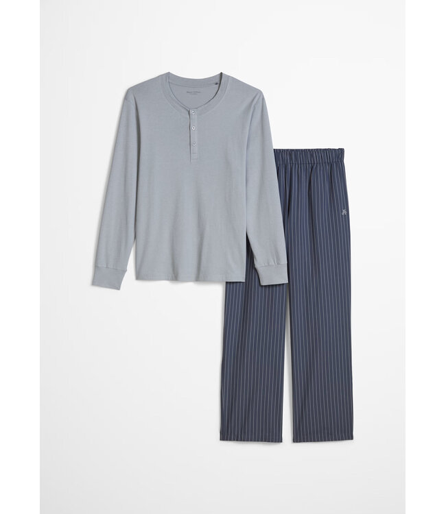 Marc o polo Henley Pyjama Set Weathervane/Blue Stripe