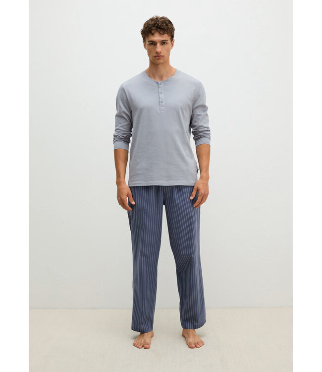Marc o polo Henley Pyjama Set Weathervane/Blue Stripe