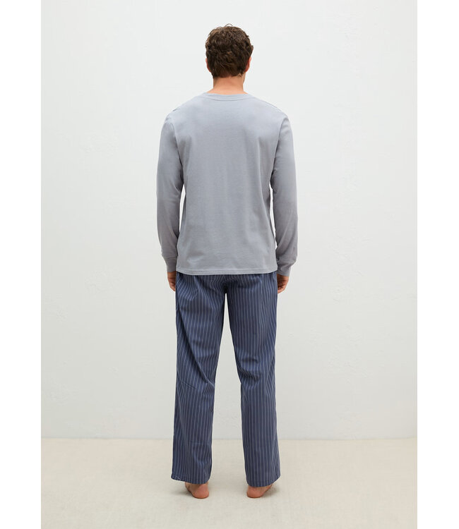 Marc o polo Henley Pyjama Set Weathervane/Blue Stripe