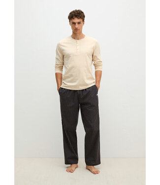 Marc o polo Henley Pyjama Set French/Oak Black Stripe