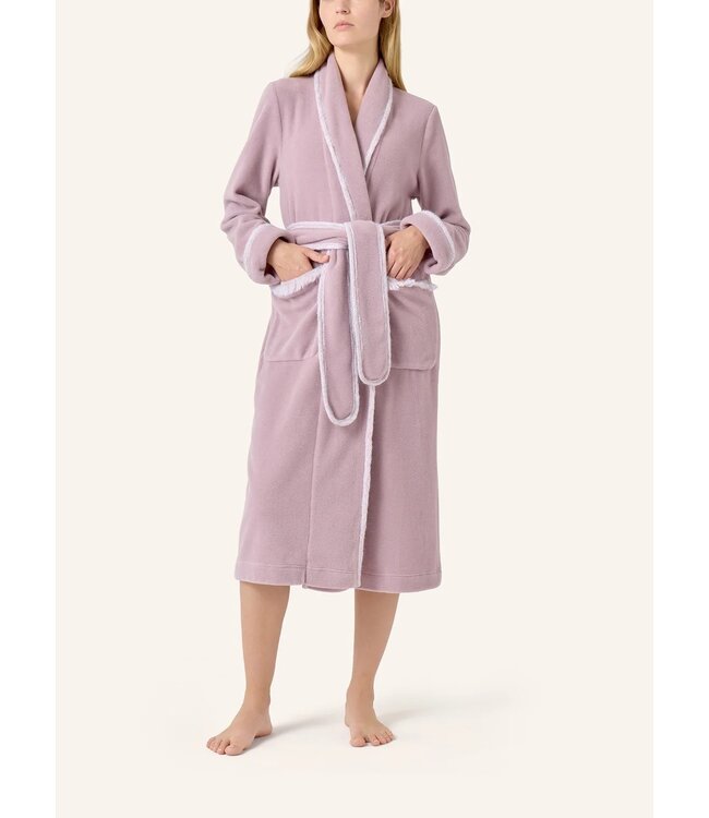 Yellamaris Fleece Dressing Gown Mauve