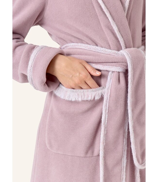 Yellamaris Fleece Dressing Gown Mauve