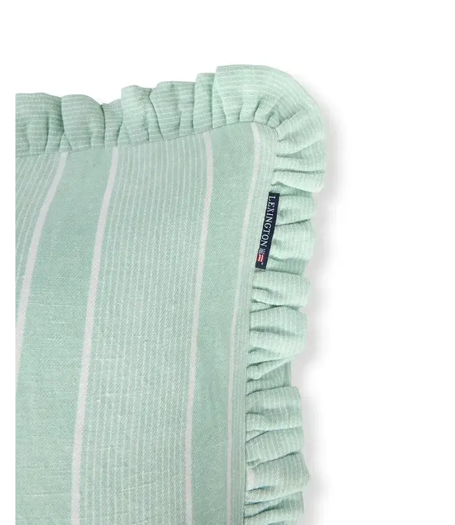 Lexington Company Striped Linen Pillow Cover Green/White