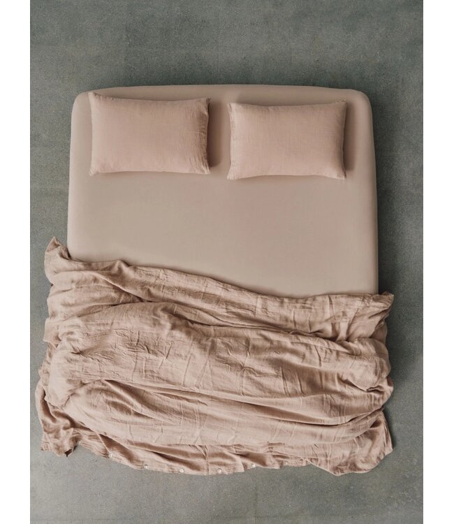 Dekbedovertrek Linnen/Cotton Nude