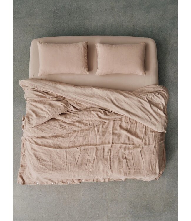 Dekbedovertrek Linnen/Cotton Nude
