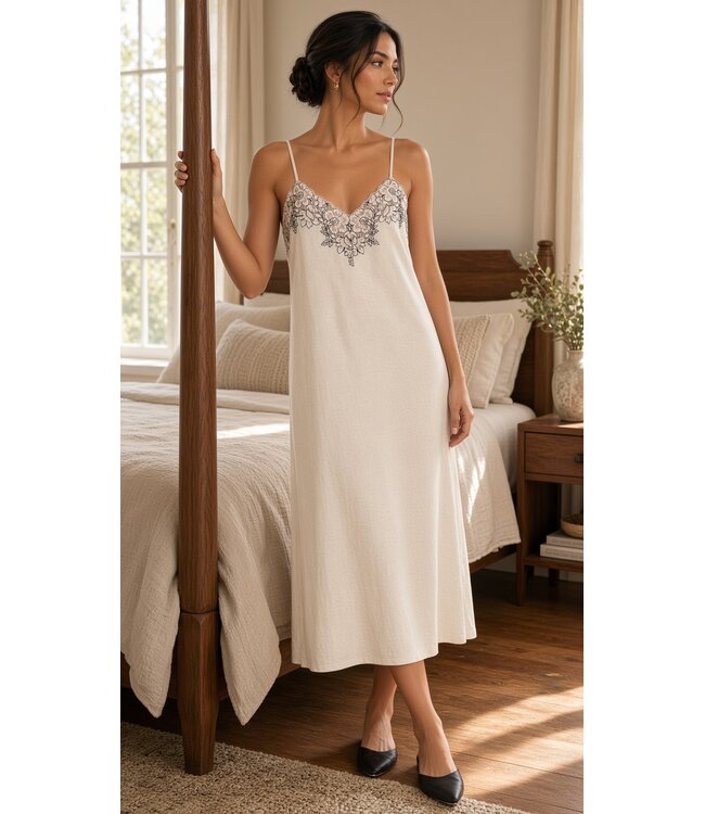 Flora Lastraioli Mariana Nightgown Long Jersey Rise