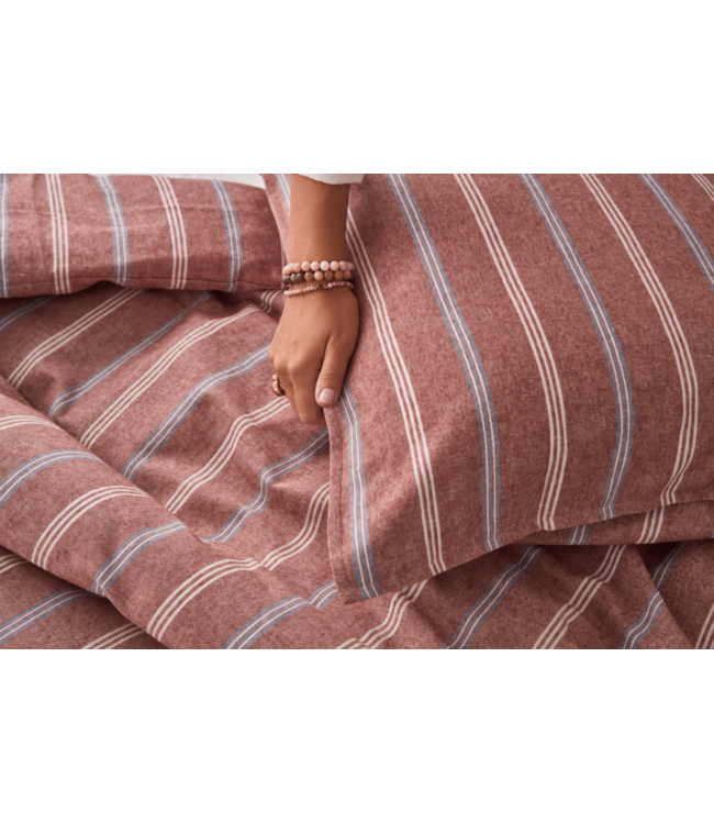 Nomo Blythe Flanel Dekbedovertrek Red