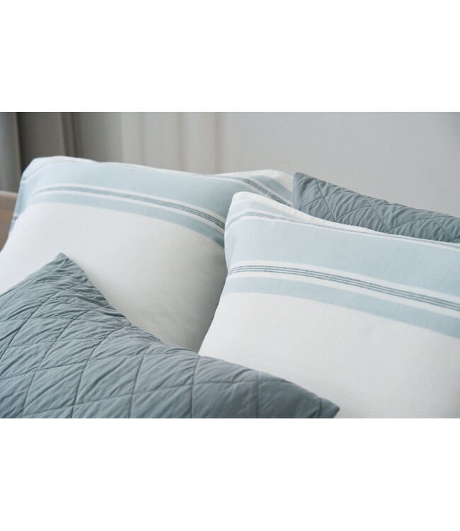 Nomo Claryon Flanel Dekbedovertrek Light Blue