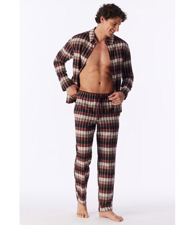 Schiesser Pyjama Heren Cinnamon